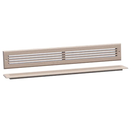 Designs Of Distinction 25.75"W Linear Style Toe Kick Vent - White Oak 01992224WK1
